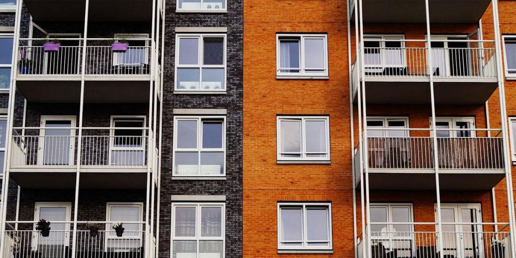 An apartment building—an example of a rental property you can buy with SMSF